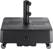 H14 Umbrella Base with Wheels, 84lbs Rolling Mobile Patio Stand