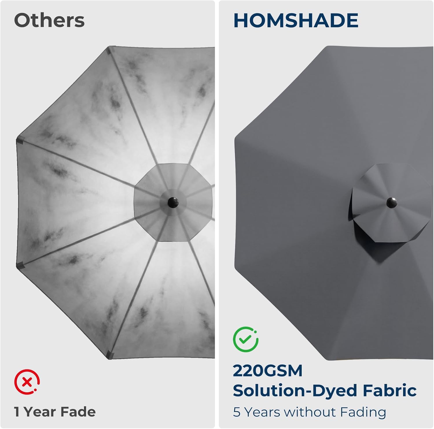 9 Feet Solar Patio Umbrella  LED Lighted Market Table Umbrella with Crank & Push Button Tilt