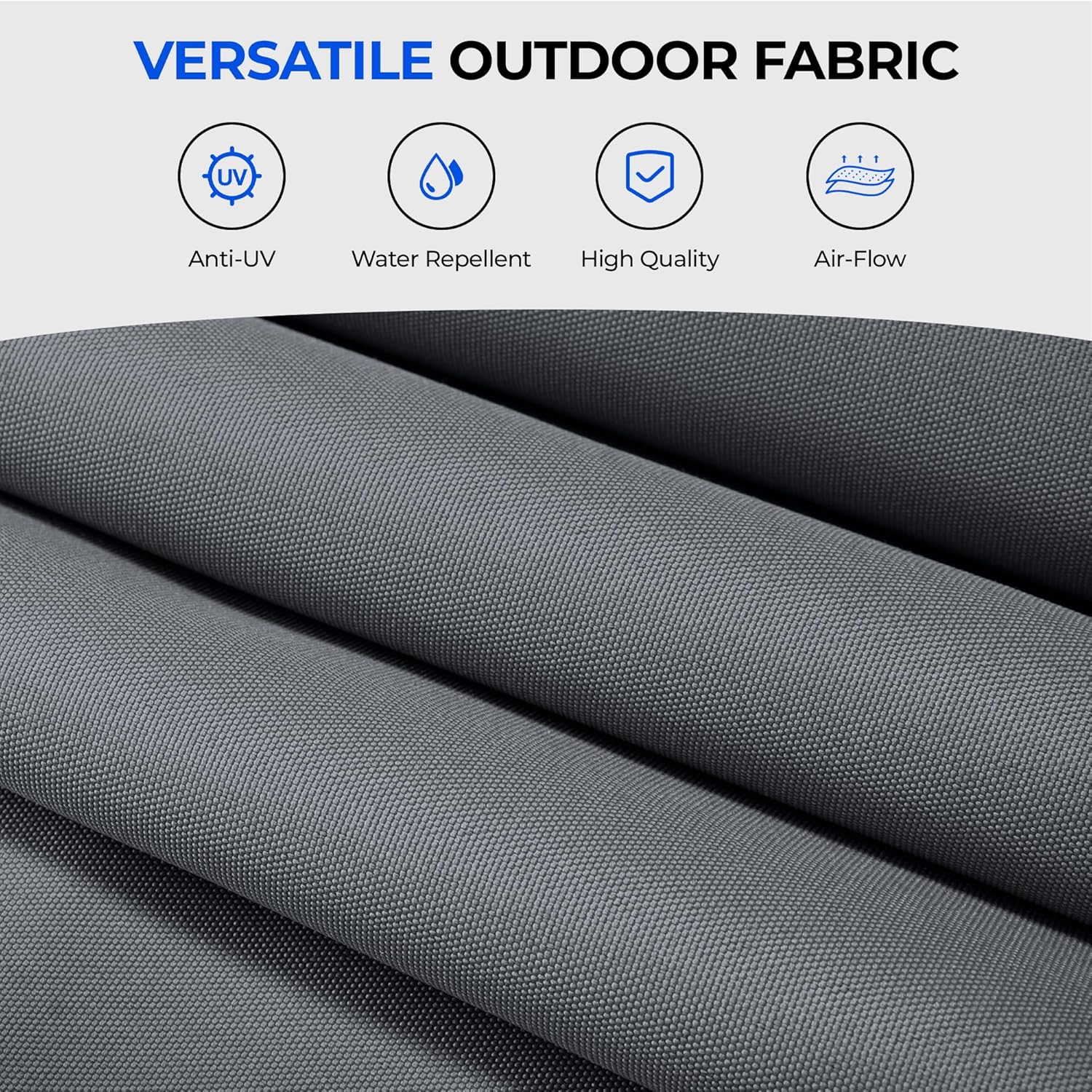 HY41LCB Double Sided Patio Umbrella with Base, 15ft RGB Multi-Color Large Outdoor Umbrella