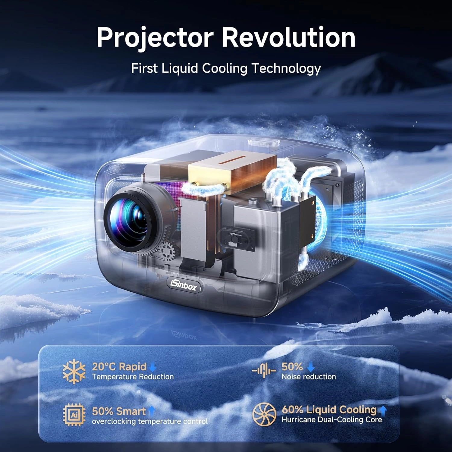 Smart 4K Projector with Built-in Apps
