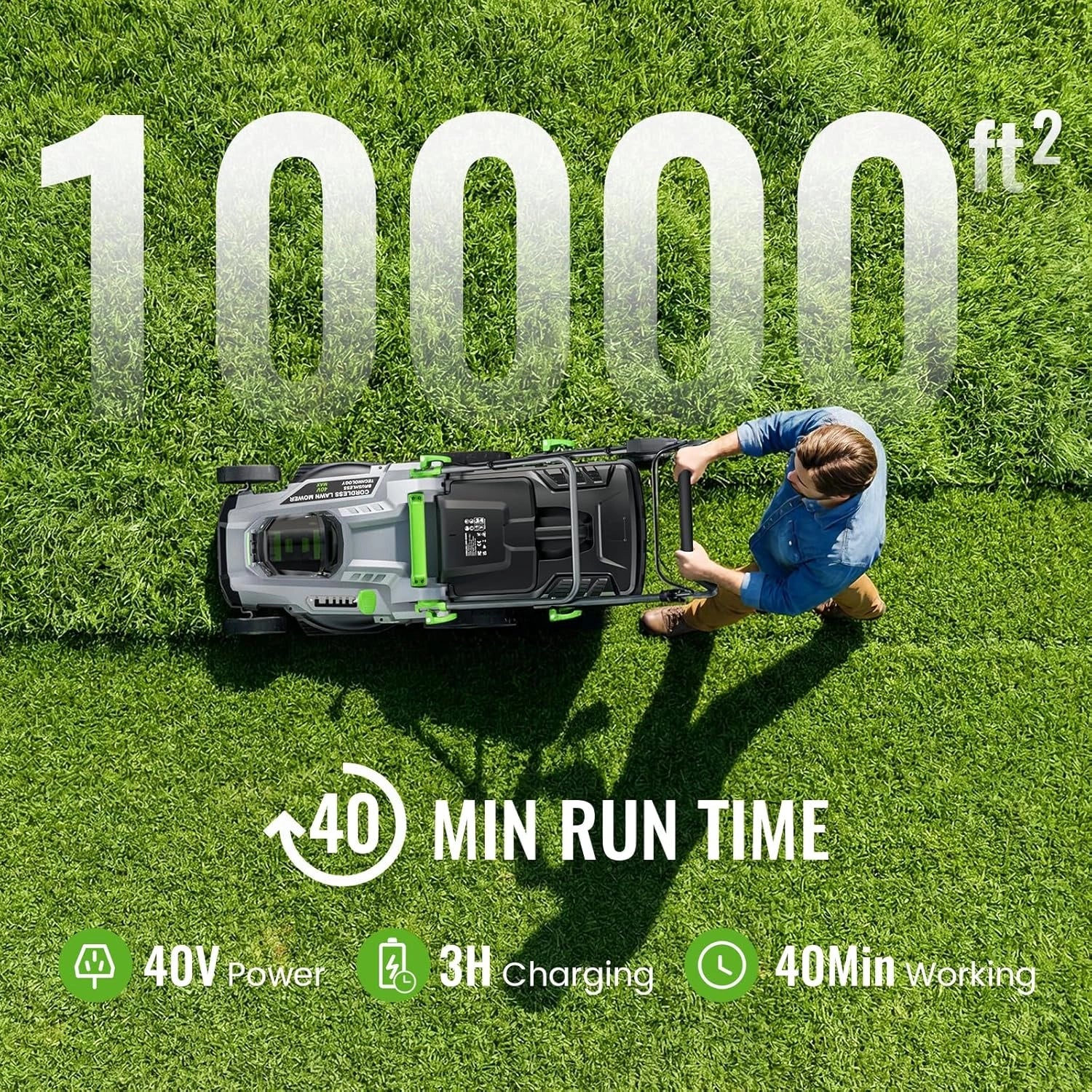 40V 17" Cordless Lawn Mower