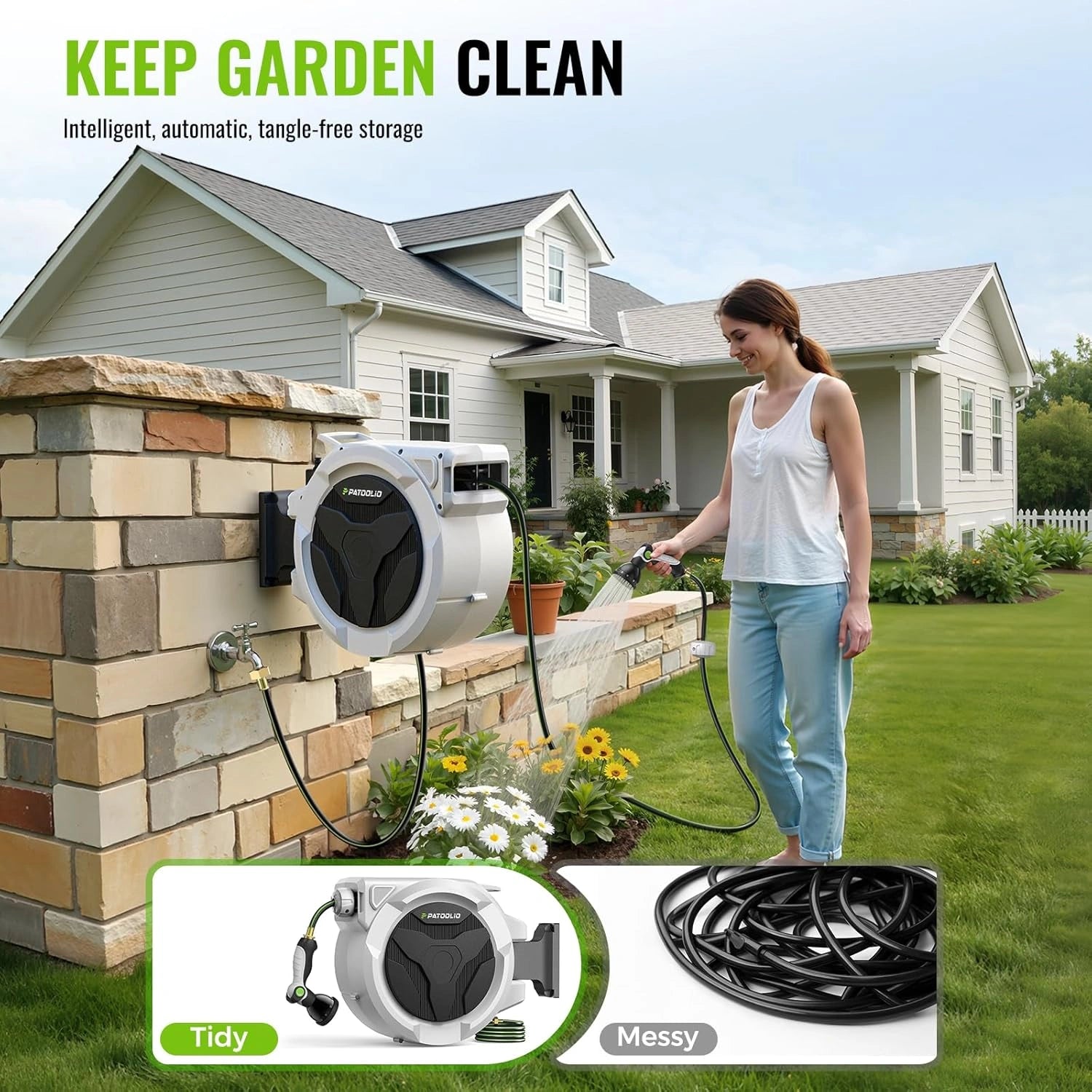 Auto Retractable Garden Hose Reel