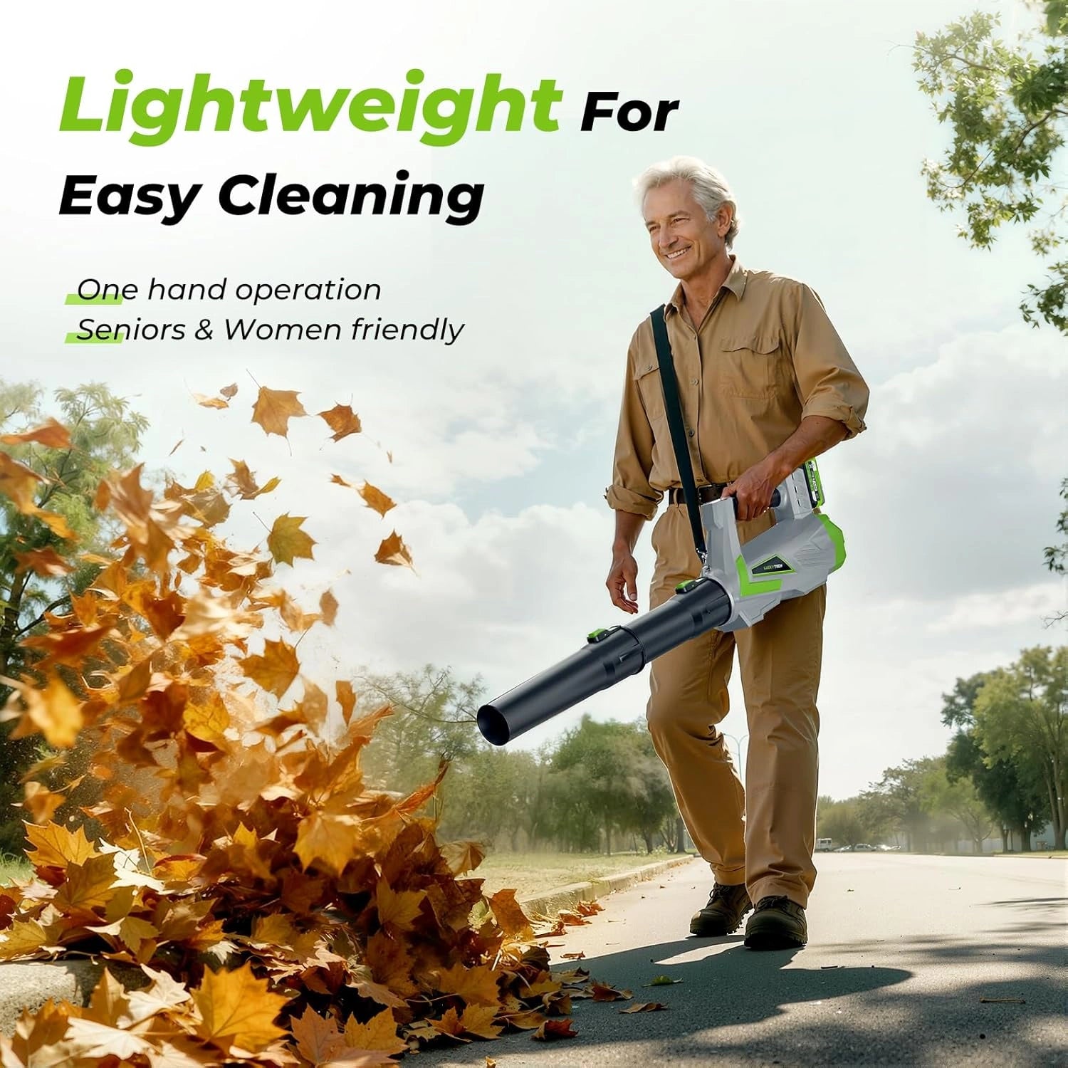 720CFM Cordless Leaf Blower (2 x 4.0Ah Batteries & Charger)