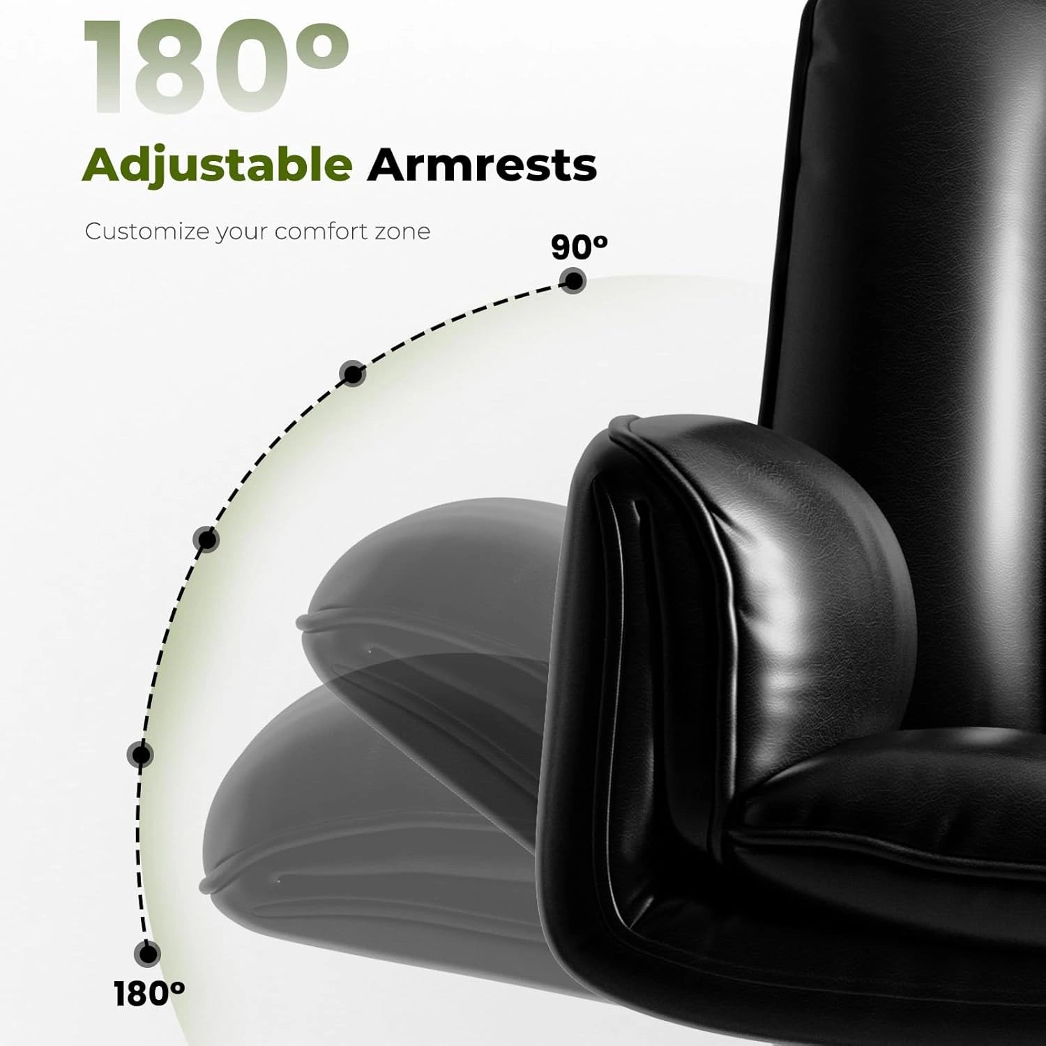 Big and Tall Office Chair with Armrests & Footrest