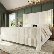 Bed Frame with 56.7" Tall Headboard & Reading Lights