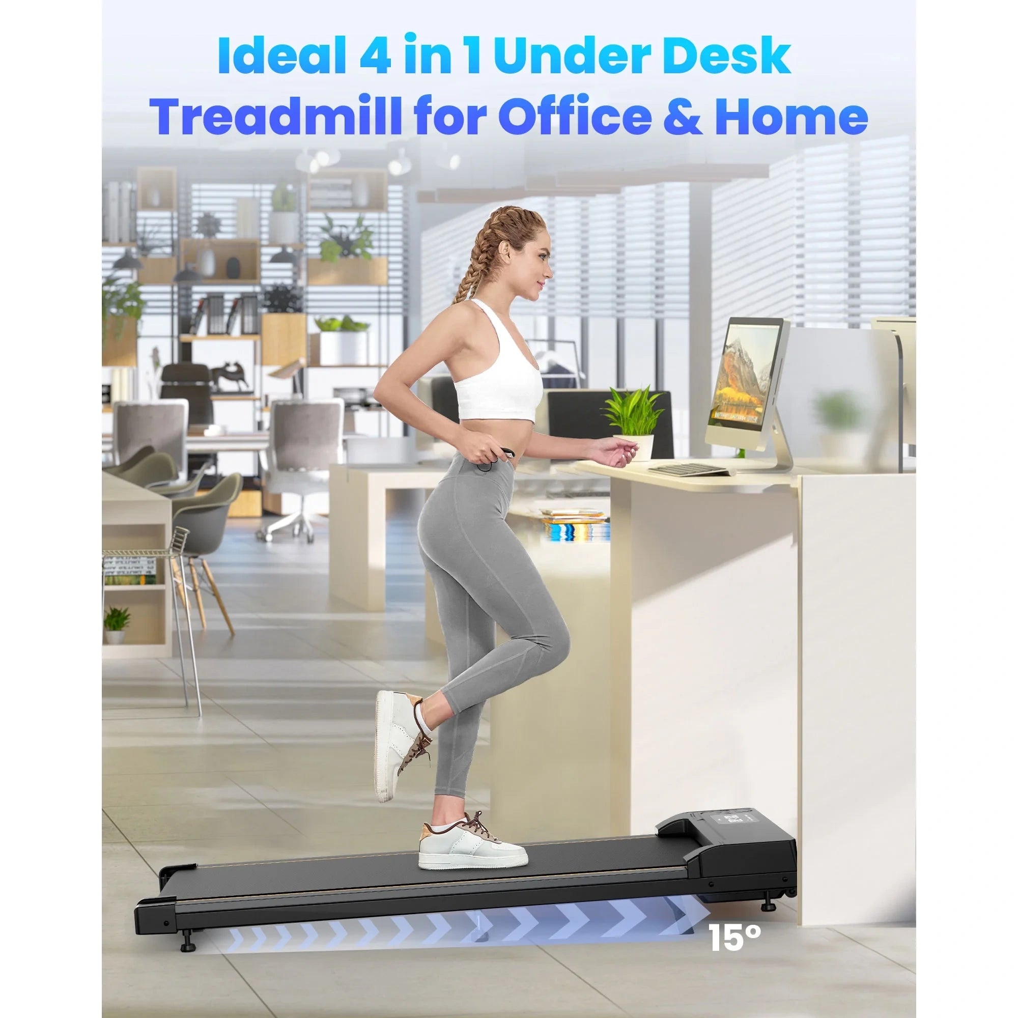 FT31 Treadmill with 15° Incline Walking Pad