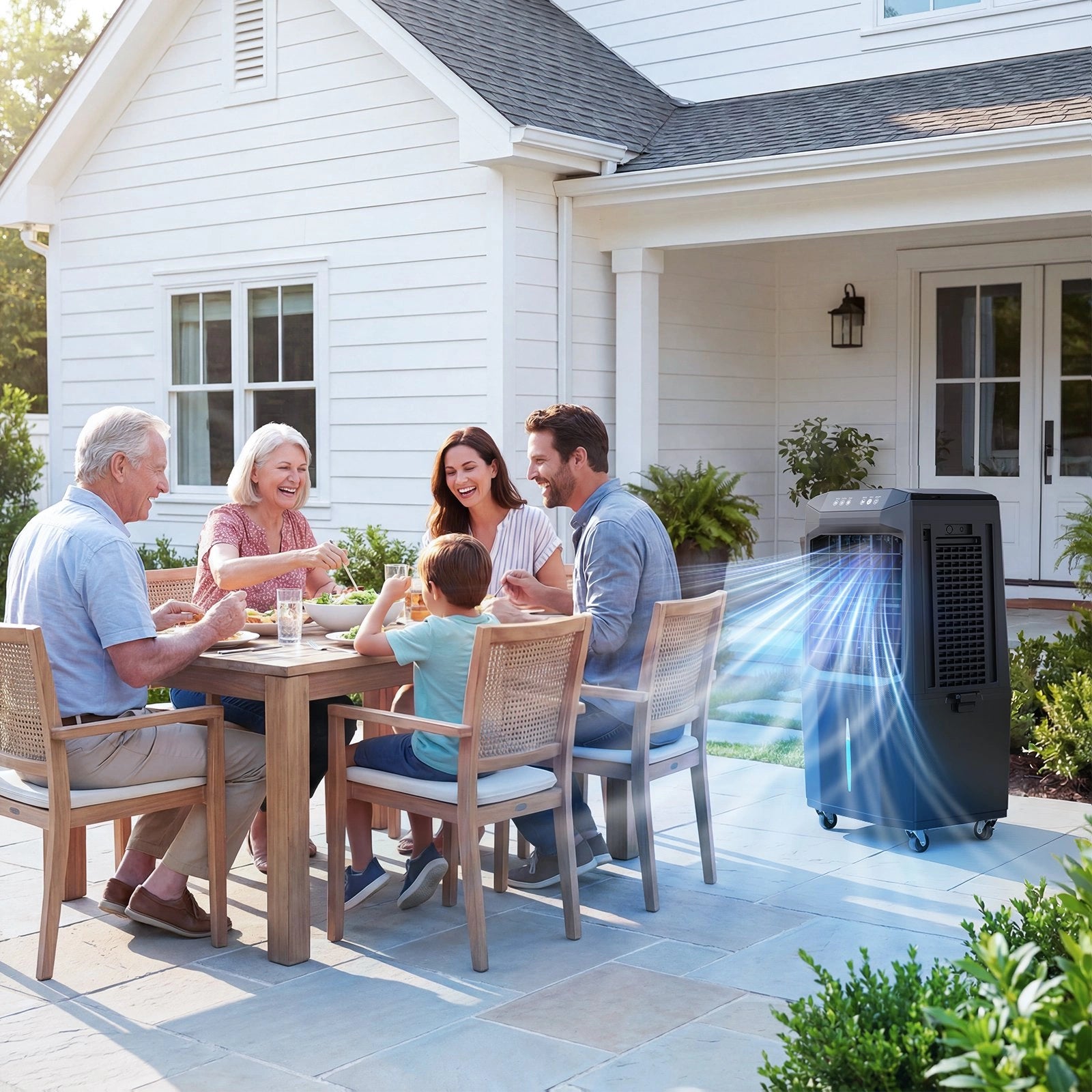 75° Auto Swing Air Cooling Fan