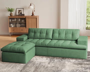 85 Inch L-Shaped Cloud Sectional Boneless Sofa