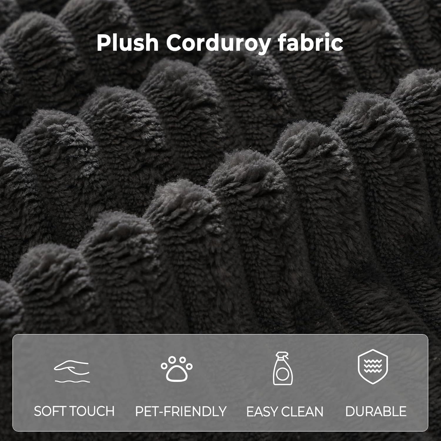 85 Inch L-Shaped Cloud Sectional Boneless Sofa