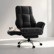 Big and Tall Office Chair with Flip-Up Armrests,Black