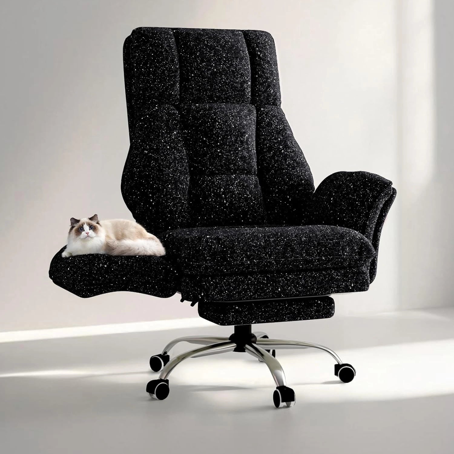 Big and Tall Office Chair with Flip-Up Armrests