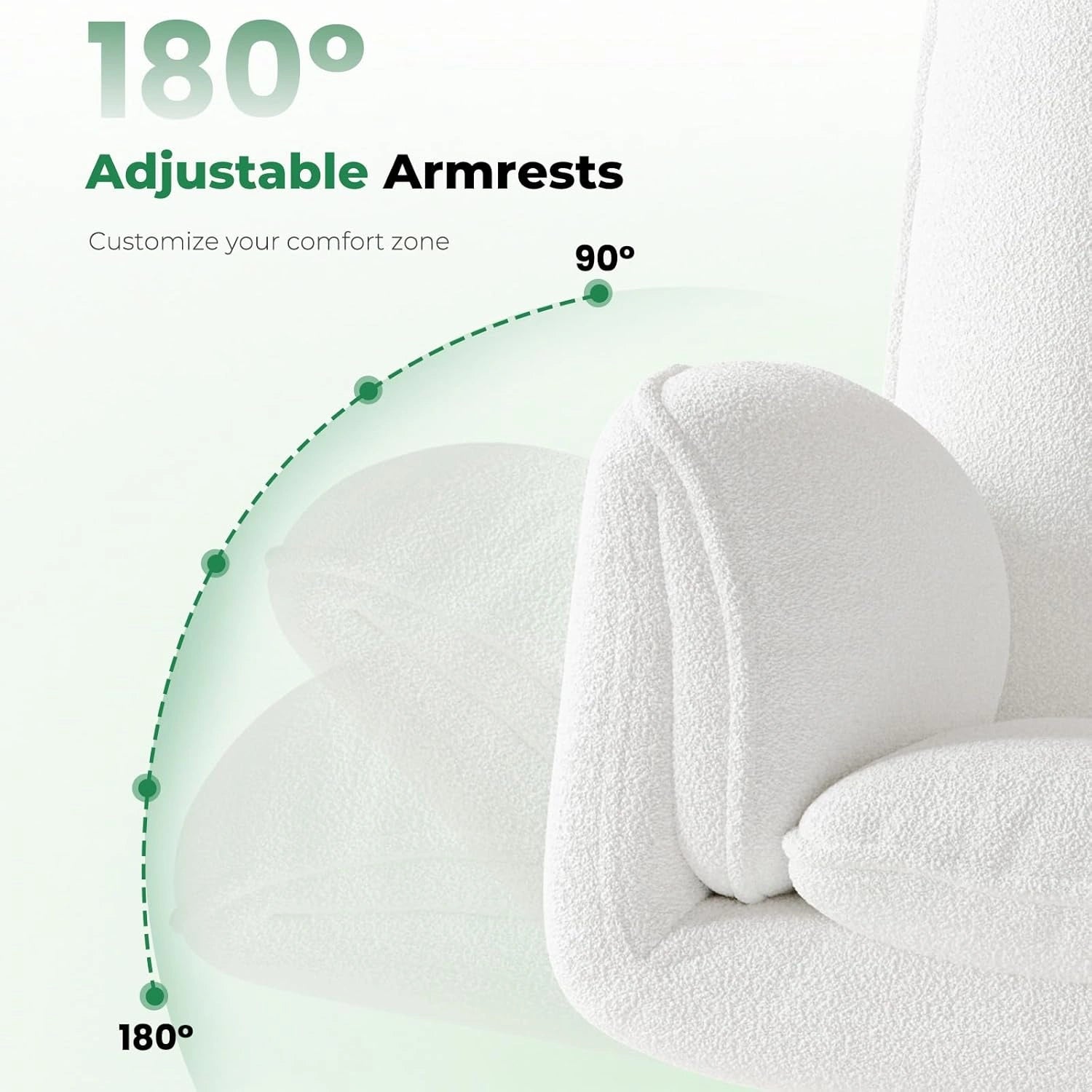 Big and Tall Office Chair with Armrests & Footrest