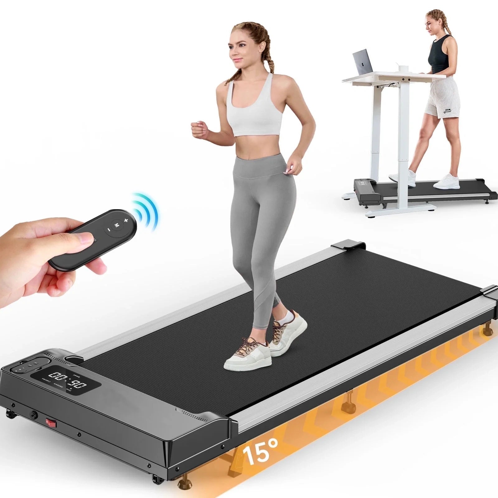 JT31 15° Incline Treadmill Walking Pad