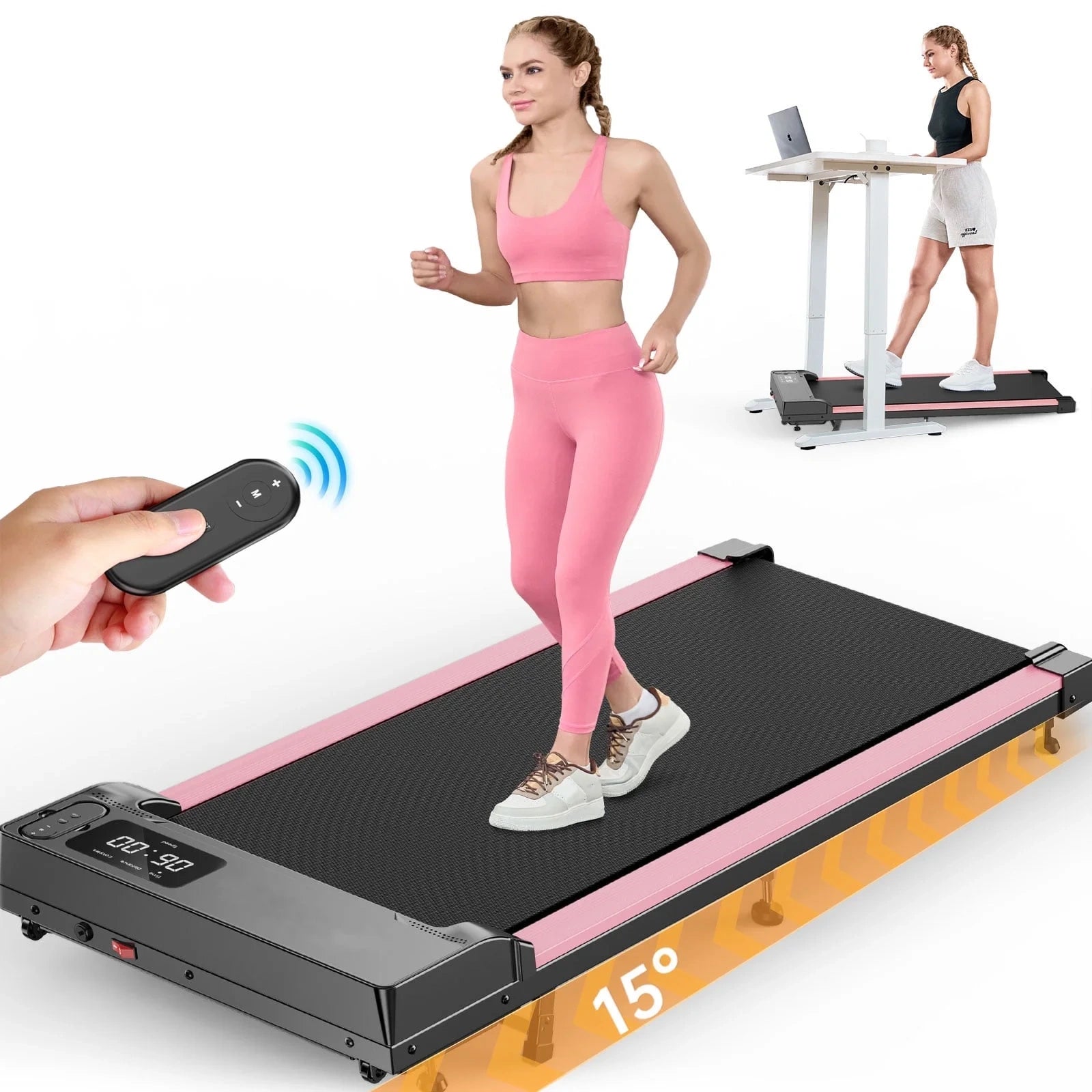 JT31 15° Incline Treadmill Walking Pad