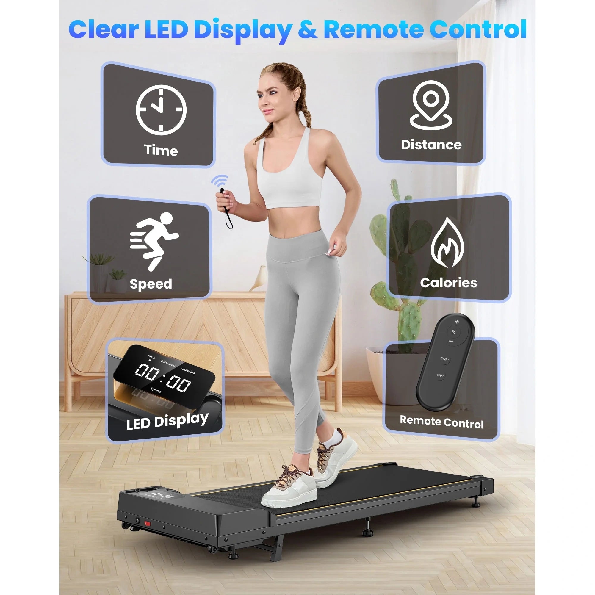 JT31 15° Incline Treadmill Walking Pad
