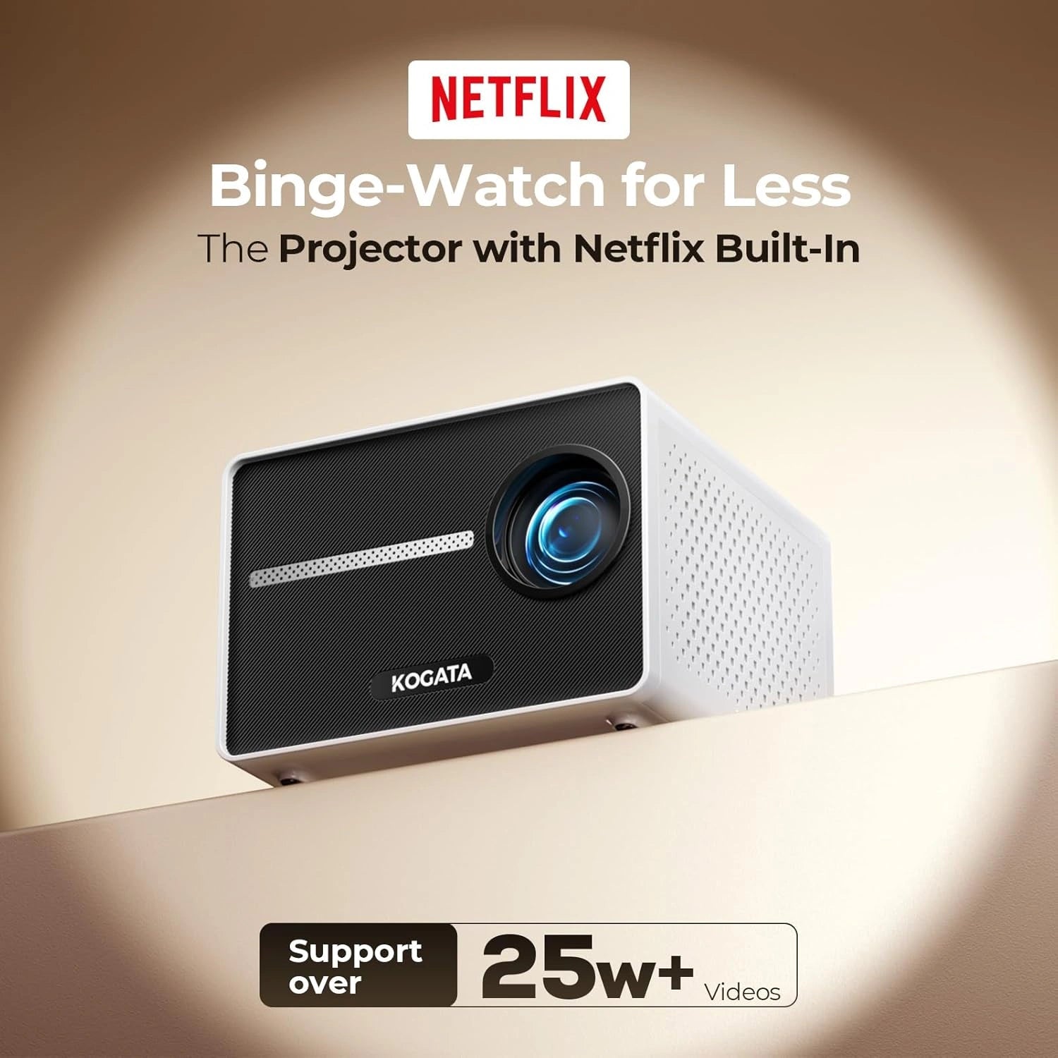 Portable Mini Projector with Built-in Apps