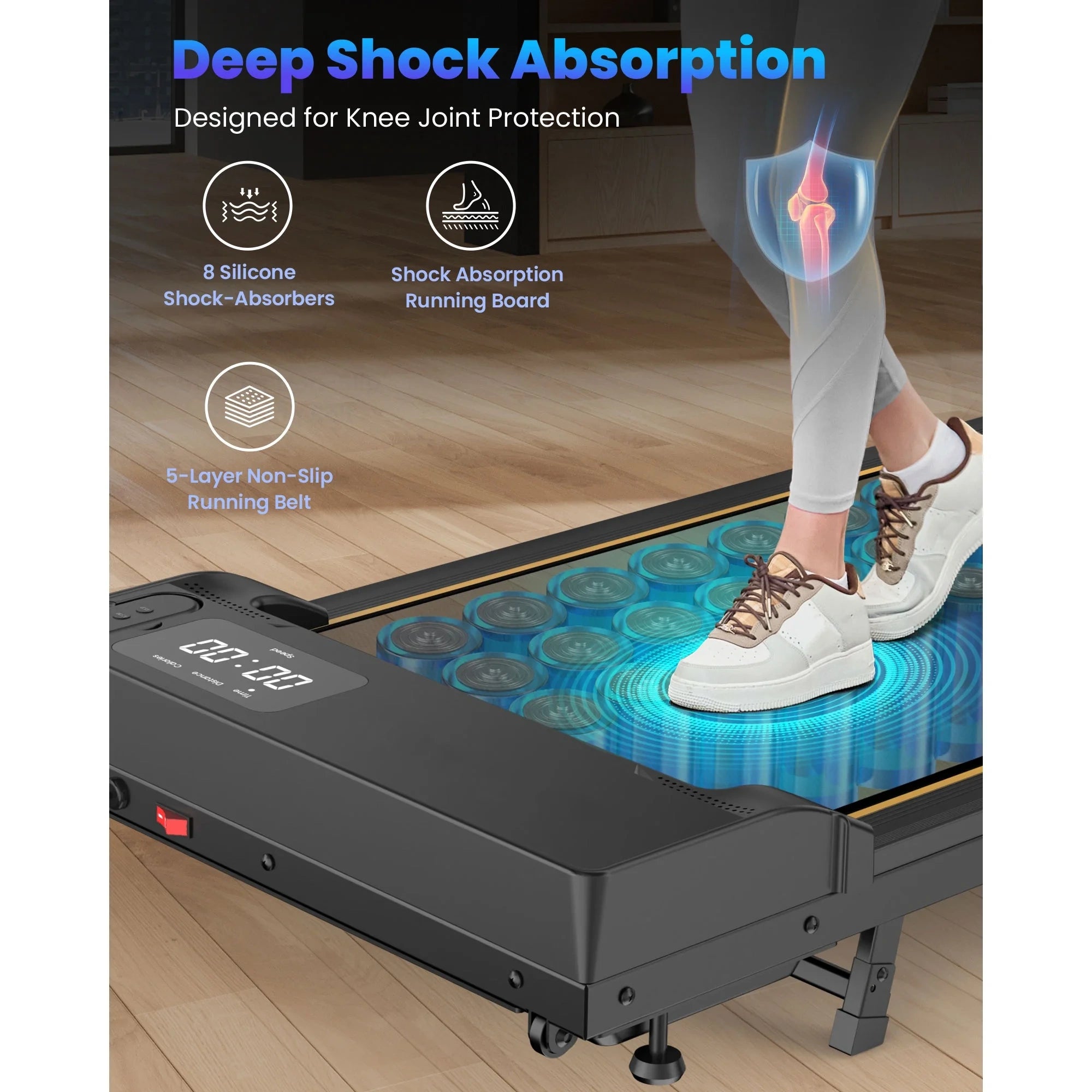 JT31 15° Incline Treadmill Walking Pad