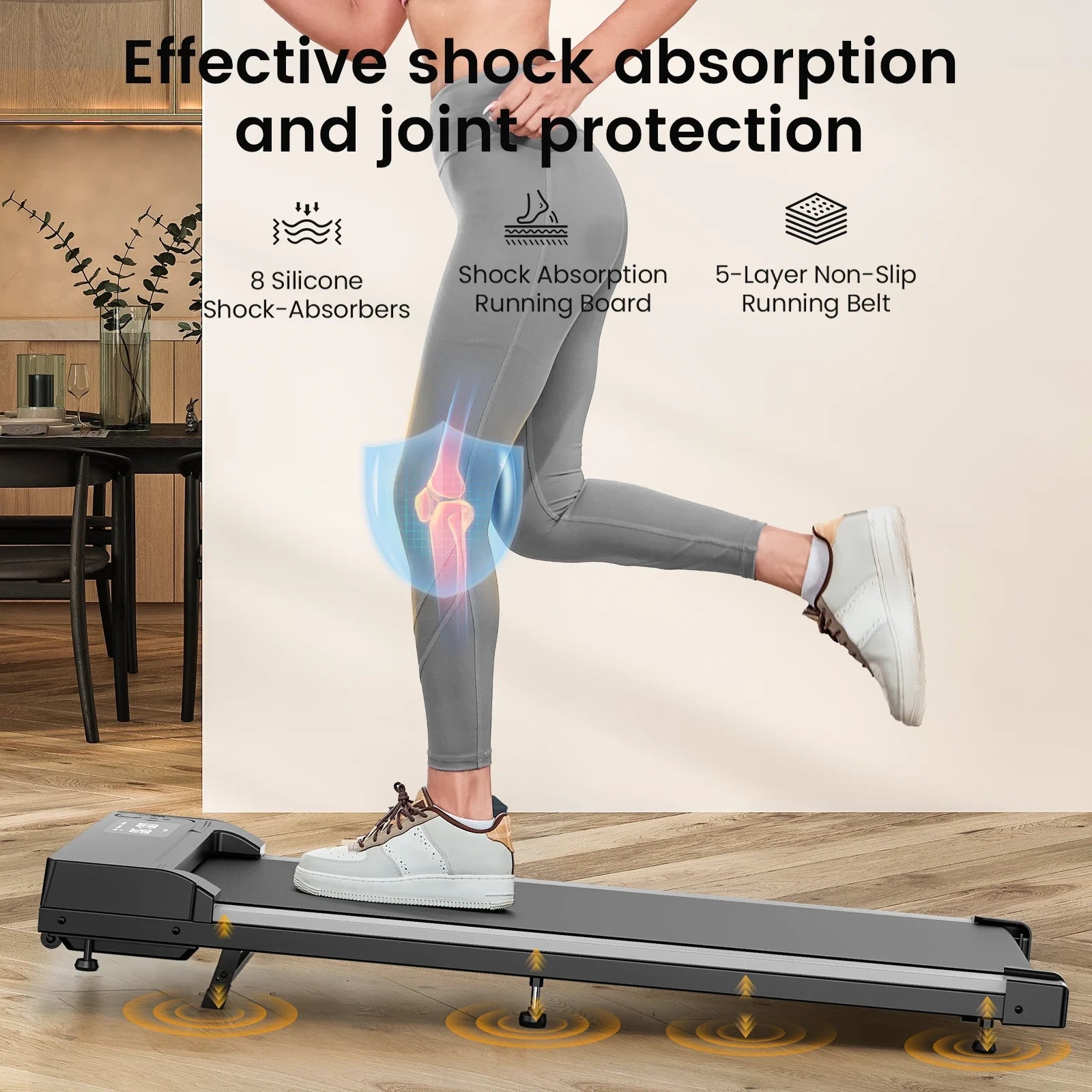 JT31 15° Incline Treadmill Walking Pad