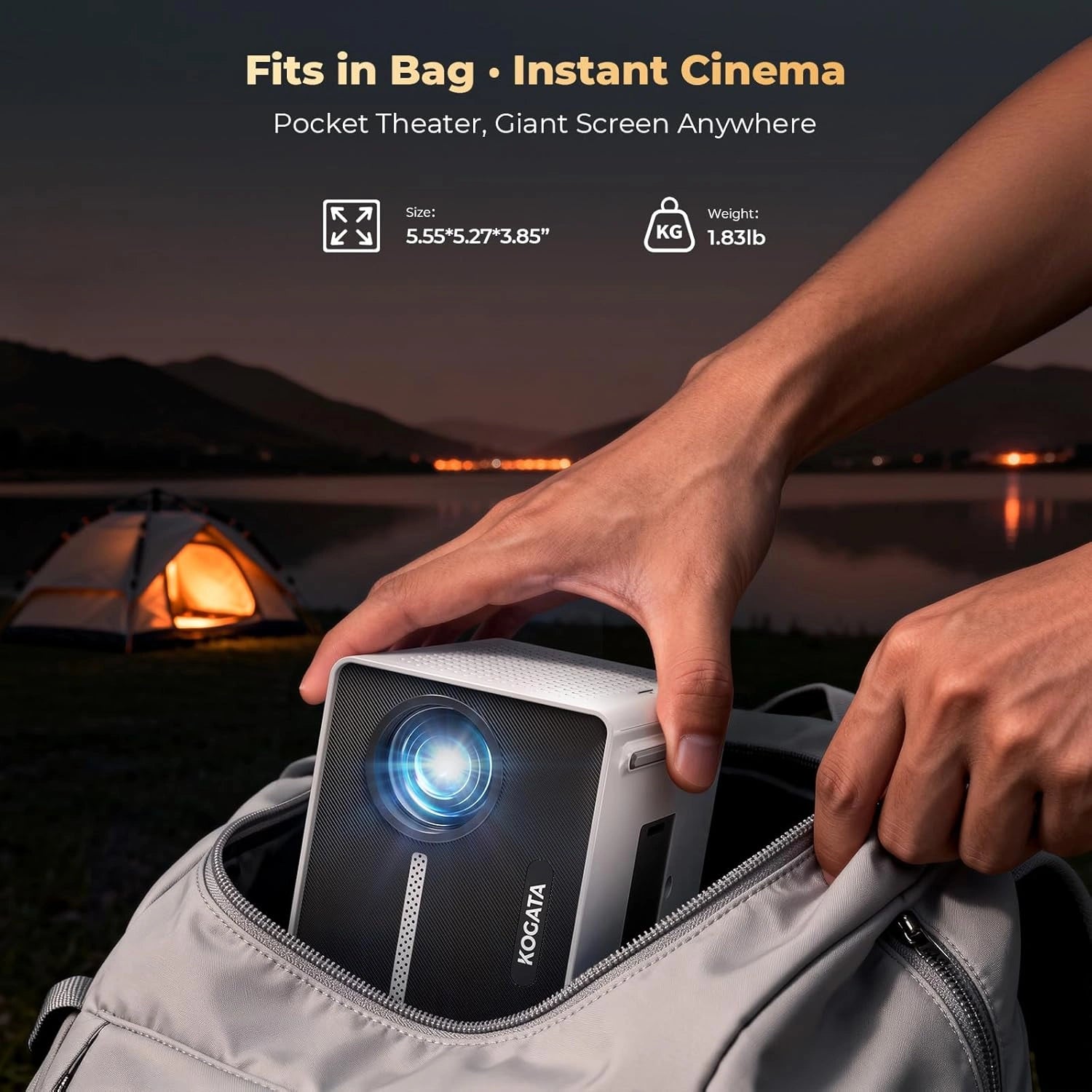Portable Mini Projector with Built-in Apps