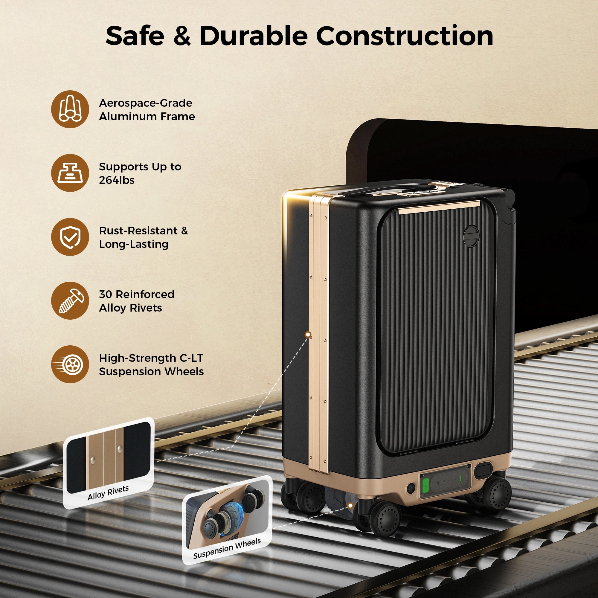 Smart Rideable Electric Scooter Luggage