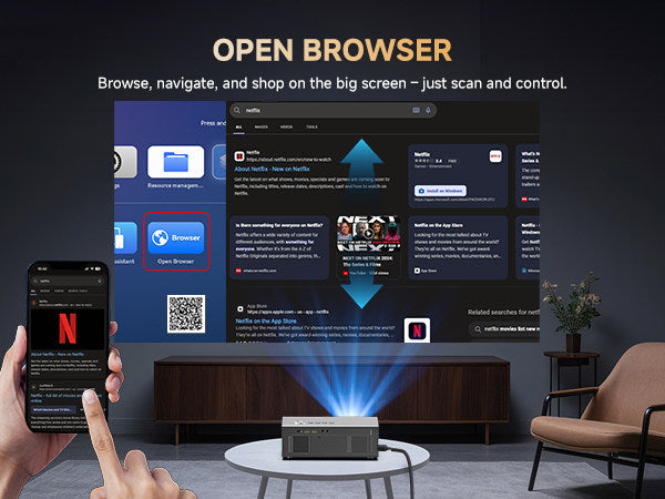 4K Projector with Netflix& Dolby Audio - buyglobal.com