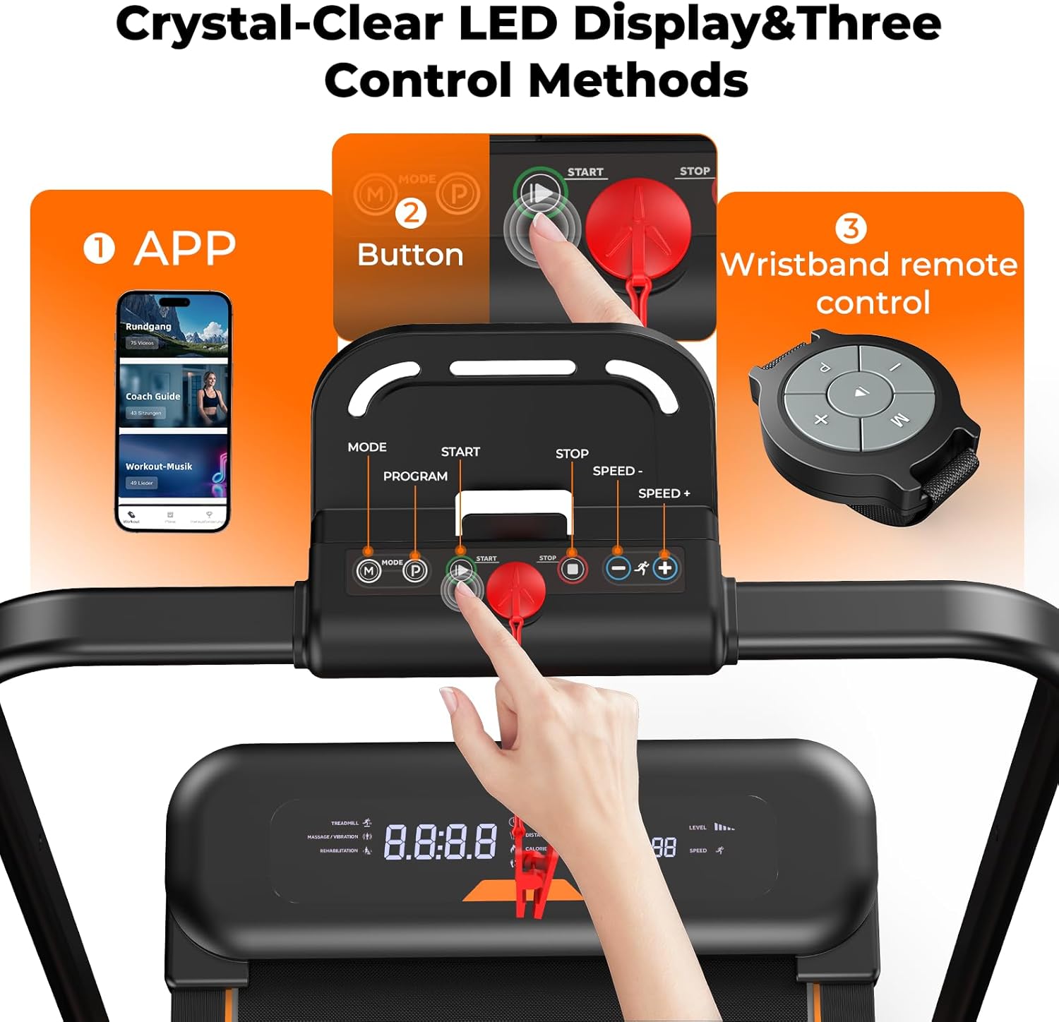 JT56 Walking Pad with Incline and Vibration, Under Desk Treadmill
