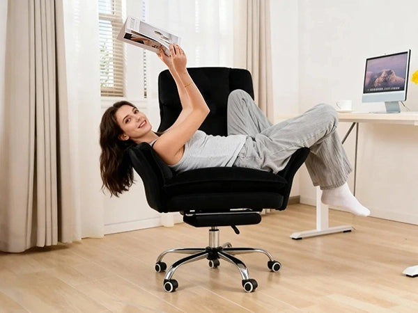 Big and Tall Office Chair with Flip-Up Armrests,Black