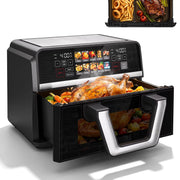 AF11 Dual Basket Air Fryer, 10QT Large Sync Finish Cooking Oven, 1600W