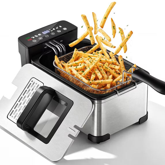 DA03 Deep Fryer, 3.2QT Electric Touchscreen Oil Fryer with Presets, 1700W