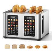 ST02 4 Slice Toaster, Touchscreen Dual Control Smart Extra Wide Slot