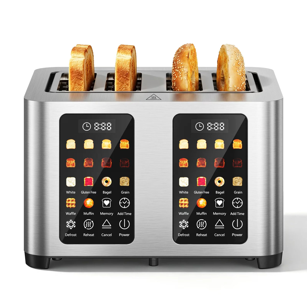 ST02 4 Slice Toaster, Touchscreen Dual Control Smart Extra Wide Slot