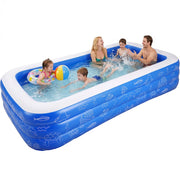 HF006 10ft Inflatable Pool kids, 0.4mm PVC Above Ground Pool